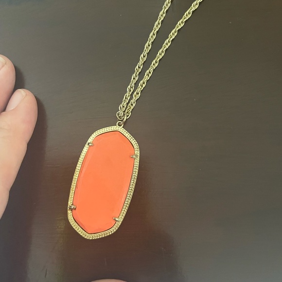 Kendra Scott - Orange & Gold long necklace - Picture 3 of 5
